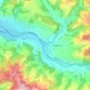 Topografisk kort Bärau, højde, terræn