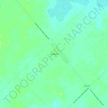 Topografisk kort Sundblad, højde, terræn