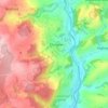 Topografisk kort Bennah, højde, terræn