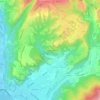 Topografisk kort Valzella, højde, terræn