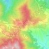 Topografisk kort Passo della Consuma, højde, terræn
