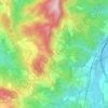 Topografisk kort Cà Benassi, højde, terræn