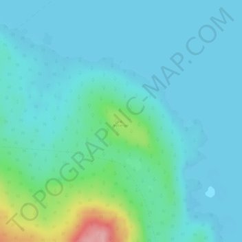 Topografisk kort Nyberget, højde, terræn