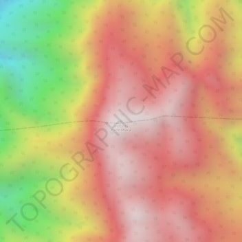 Topografisk kort Gunung Bandahara, højde, terræn