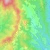 Topografisk kort Montegiove, højde, terræn