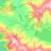 Topografisk kort Poggio Cancelli, højde, terræn