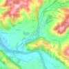 Topografisk kort Grünenmatt, højde, terræn