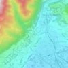 Topografisk kort Crevenna, højde, terræn
