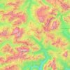 Topografisk kort Livinallongo del Col di Lana, højde, terræn