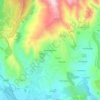 Topografisk kort Cafoli Superiore, højde, terræn
