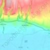 Topografisk kort Ebberston, højde, terræn