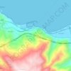 Topografisk kort Scafa Alta, højde, terræn