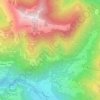Topografisk kort Alpe Corina, højde, terræn