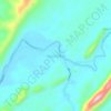 Topografisk kort Batu Tangga, højde, terræn