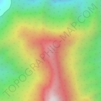 Topografisk kort Buttu Seranglangkan, højde, terræn