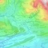 Topografisk kort Laupen ZH, højde, terræn