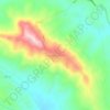 Topografisk kort Giardina Gallotti, højde, terræn