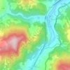 Topografisk kort Ossella, højde, terræn