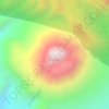 Topografisk kort Burni Telong, højde, terræn