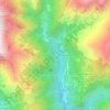 Topografisk kort Roncaccio Inferiore, højde, terræn