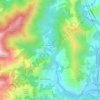 Topografisk kort Torri Inferiore, højde, terræn