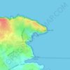 Topografisk kort Mare Morto, højde, terræn