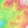 Topografisk kort Prati di Mezzo, højde, terræn