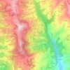 Topografisk kort Moruri, højde, terræn