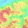 Topografisk kort Altenkirchen, højde, terræn