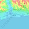 Topografisk kort Shoreham-by-Sea, højde, terræn