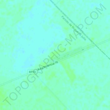 Topografisk kort Ramón J. Neild, højde, terræn