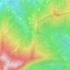 Topografisk kort Abetone, højde, terræn