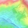 Topografisk kort Crotache, højde, terræn
