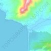 Topografisk kort Portixeddu, højde, terræn