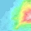 Topografisk kort Martogna, højde, terræn