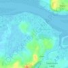 Topografisk kort Uplees, højde, terræn
