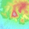 Topografisk kort Monte Capita, højde, terræn