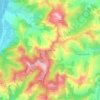 Topografisk kort La Ghiacciaia, højde, terræn