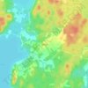 Topografisk kort Tämta, højde, terræn