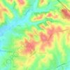 Topografisk kort Marco Simone, højde, terræn