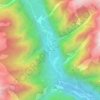 Topografisk kort Fontanellata, højde, terræn