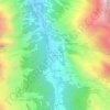 Topografisk kort Dégioz, højde, terræn