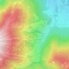 Topografisk kort Sorafurcia, højde, terræn
