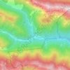 Topografisk kort Uccea, højde, terræn