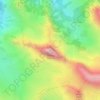Topografisk kort Rocca la Meja, højde, terræn