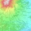 Topografisk kort Bandungan, højde, terræn