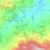 Topografisk kort Velleia Romana, højde, terræn