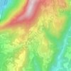Topografisk kort Cavalo, højde, terræn