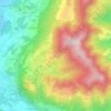 Topografisk kort Scerizza, højde, terræn