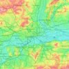 Topografisk kort City of London, højde, terræn
